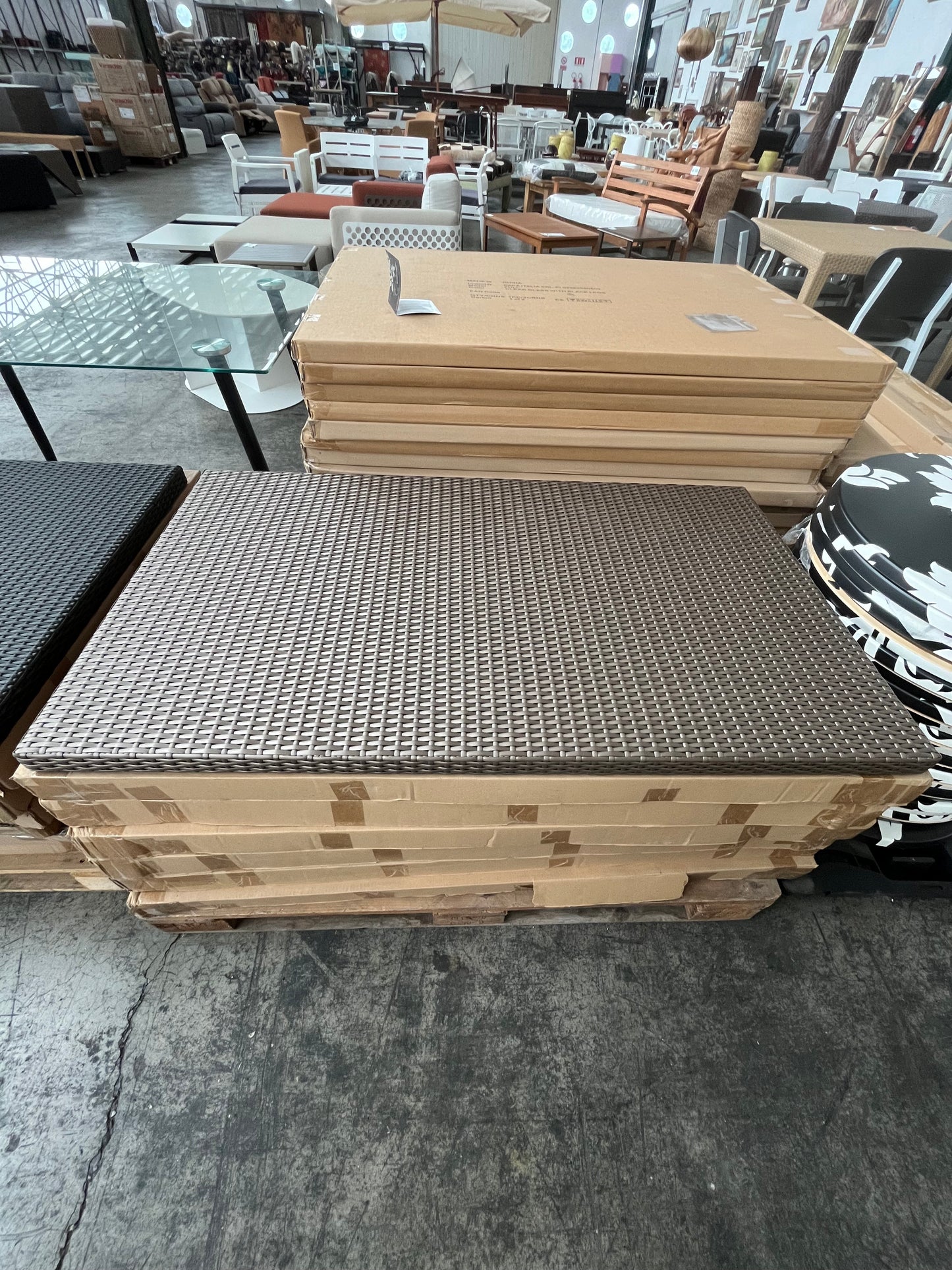 Piano rattan 120x70